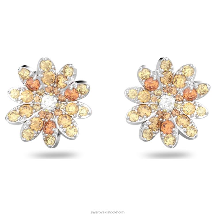 Swarovski örhängen med eviga blommor P28L721 Smycken blomma, flerfärgad, blandad metallfinish