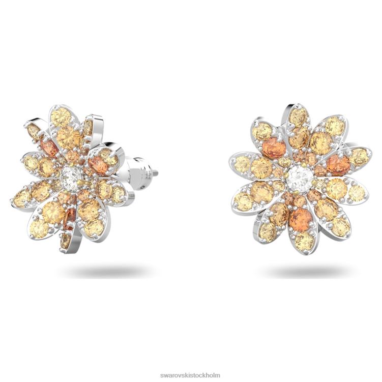 Swarovski örhängen med eviga blommor P28L721 Smycken blomma, flerfärgad, blandad metallfinish
