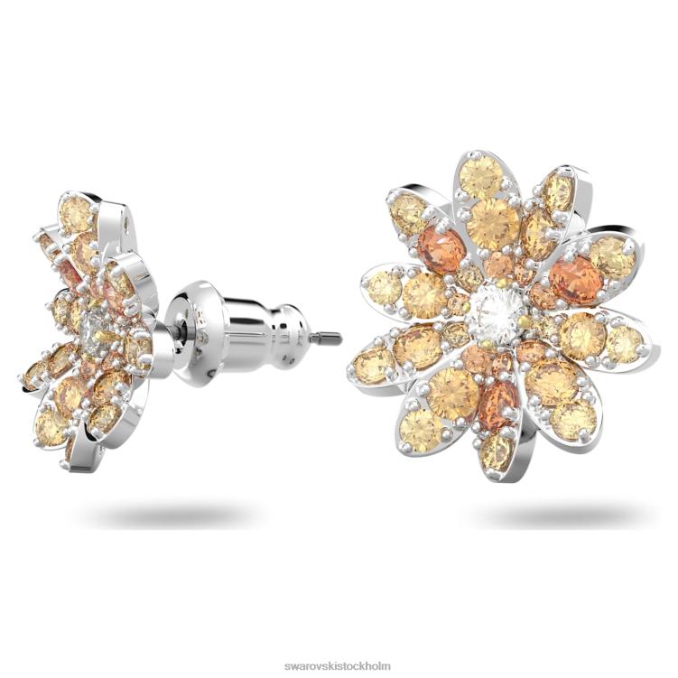 Swarovski örhängen med eviga blommor P28L721 Smycken blomma, flerfärgad, blandad metallfinish