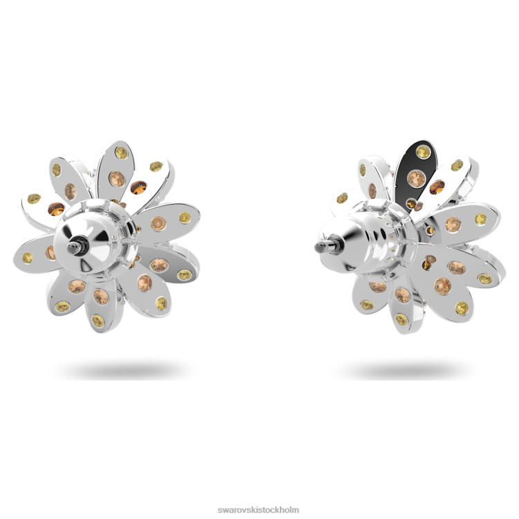 Swarovski örhängen med eviga blommor P28L721 Smycken blomma, flerfärgad, blandad metallfinish
