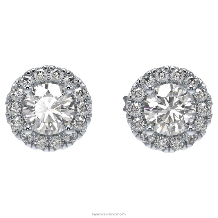 Swarovski signatur örhängen P28L654 Smycken 14k vitguld
