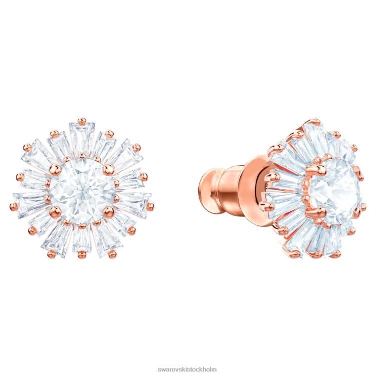 Swarovski solskensörhängen P28L659 Smycken blandade snitt, sol, vit, roséguld pläterad