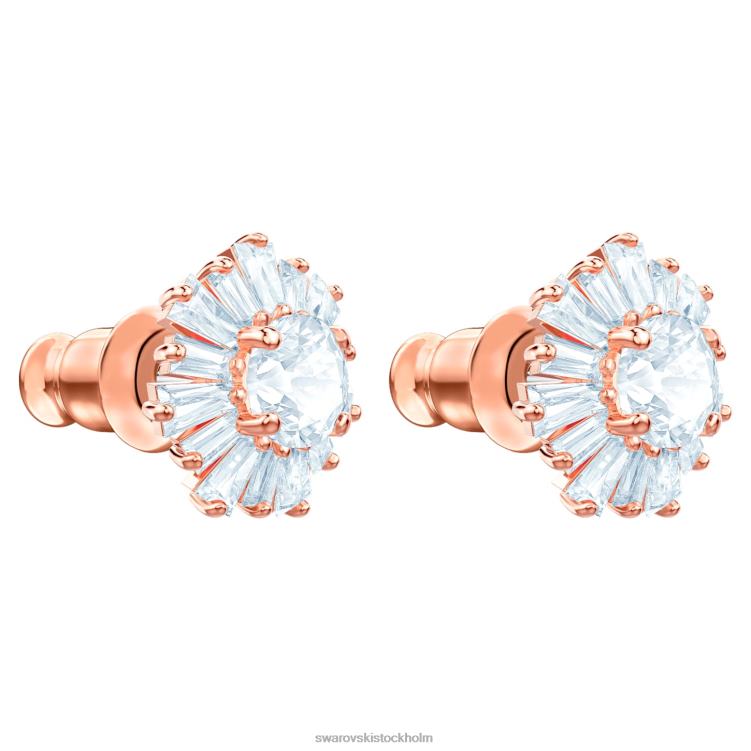 Swarovski solskensörhängen P28L659 Smycken blandade snitt, sol, vit, roséguld pläterad