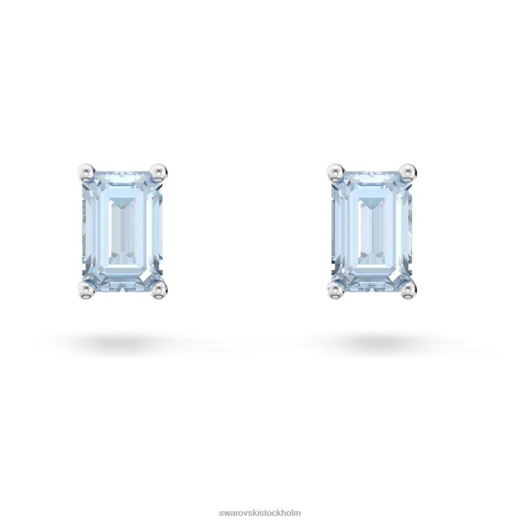 Swarovski stilla örhängen P28L693 Smycken octagon cut, blå, rodiumpläterad