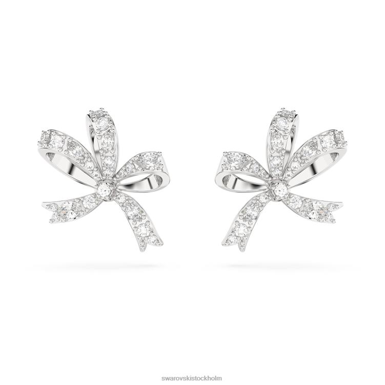 Swarovski volta örhängen P28L714 Smycken rosett, vit, rodiumpläterad
