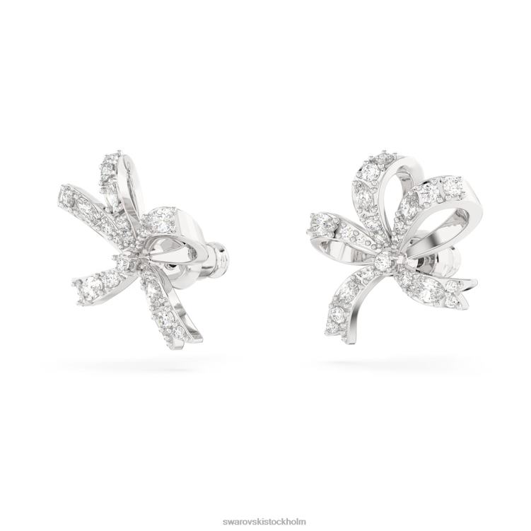 Swarovski volta örhängen P28L714 Smycken rosett, vit, rodiumpläterad