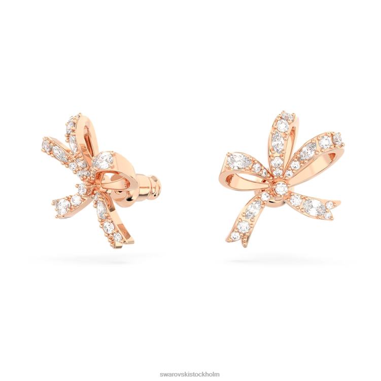 Swarovski volta örhängen P28L720 Smycken rosett, vit, roséguld pläterad