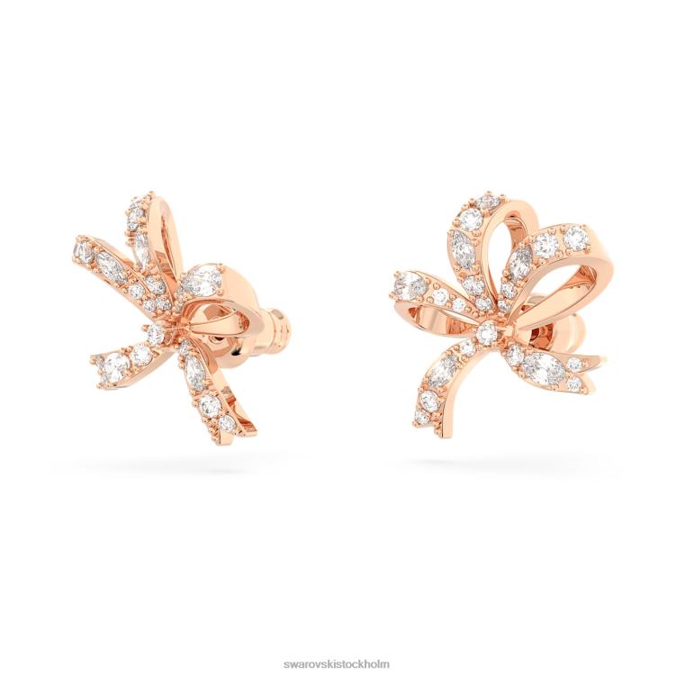 Swarovski volta örhängen P28L720 Smycken rosett, vit, roséguld pläterad
