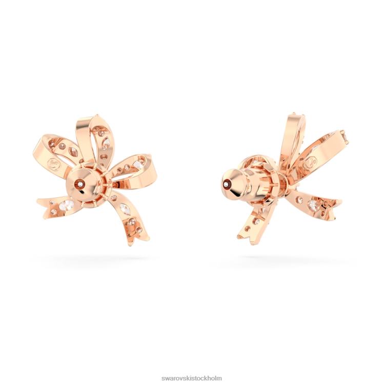 Swarovski volta örhängen P28L720 Smycken rosett, vit, roséguld pläterad