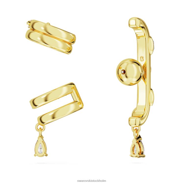 Swarovski dextera öronkudd P28L401 Smycken blandade snitt, vit, guldfärgad