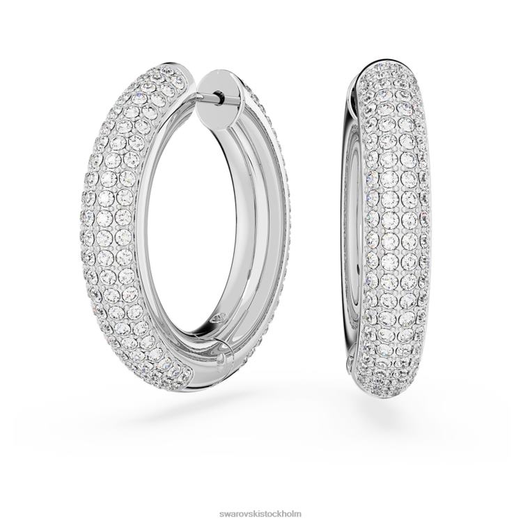 Swarovski dextera hoop örhängen P28L895 Smycken vit, rodiumpläterad