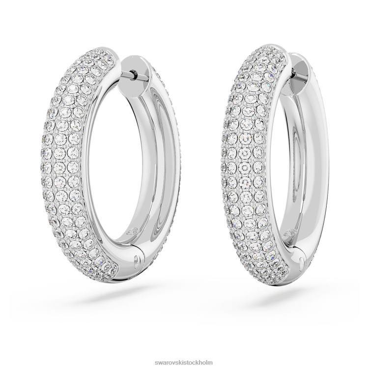 Swarovski dextera hoop örhängen P28L895 Smycken vit, rodiumpläterad