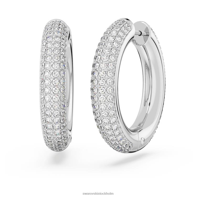 Swarovski dextera hoop örhängen P28L895 Smycken vit, rodiumpläterad