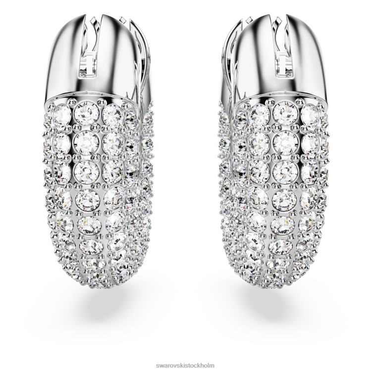 Swarovski dextera hoop örhängen P28L914 Smycken vit, rodiumpläterad