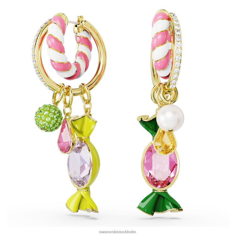 Swarovski dulcis hoop örhängen P28L850 Smycken godis, flerfärgad, guldfärgad