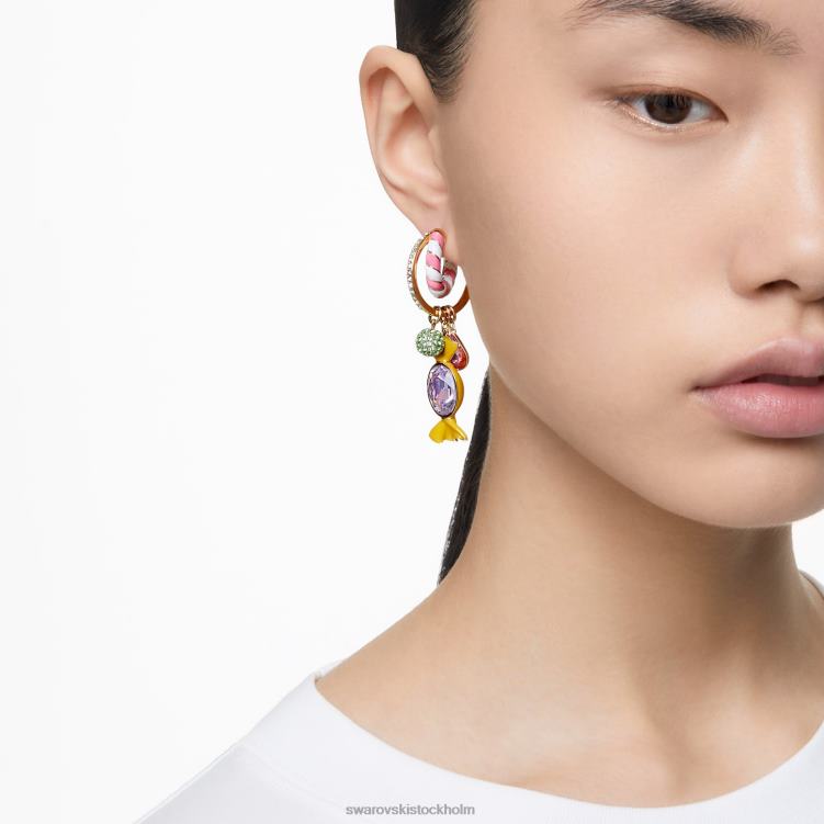 Swarovski dulcis hoop örhängen P28L850 Smycken godis, flerfärgad, guldfärgad