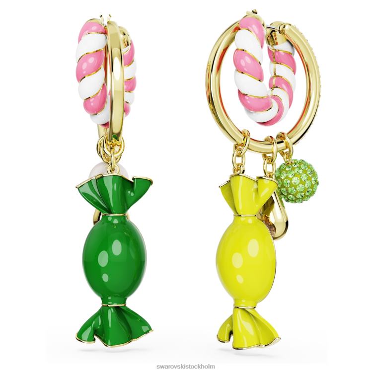 Swarovski dulcis hoop örhängen P28L850 Smycken godis, flerfärgad, guldfärgad
