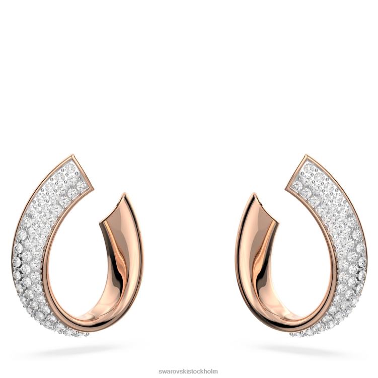 Swarovski finns ringörhängen P28L883 Smycken vit, roséguld pläterad