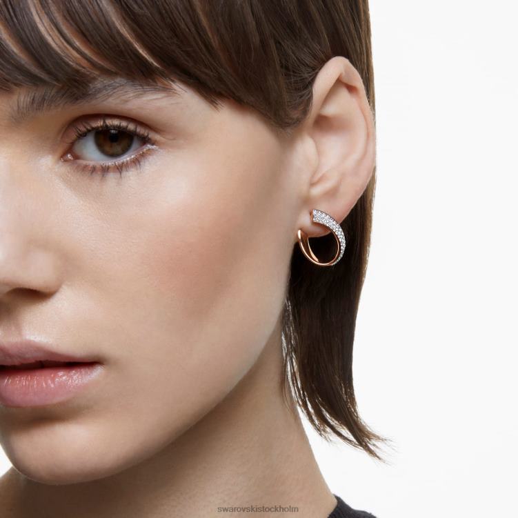 Swarovski finns ringörhängen P28L883 Smycken vit, roséguld pläterad