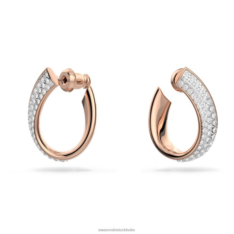 Swarovski finns ringörhängen P28L883 Smycken vit, roséguld pläterad