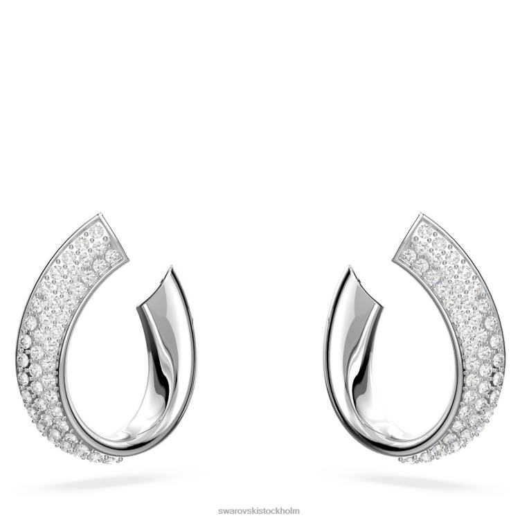 Swarovski finns ringörhängen P28L897 Smycken vit, rodiumpläterad