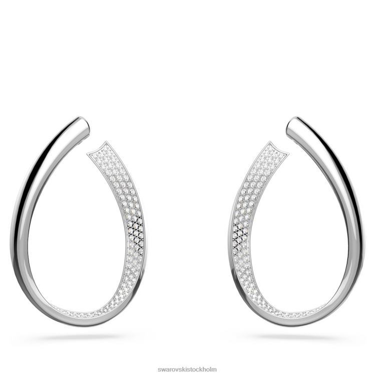 Swarovski finns ringörhängen P28L908 Smycken vit, rodiumpläterad