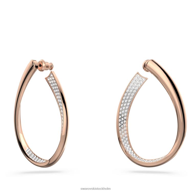 Swarovski finns ringörhängen P28L909 Smycken vit, roséguld pläterad