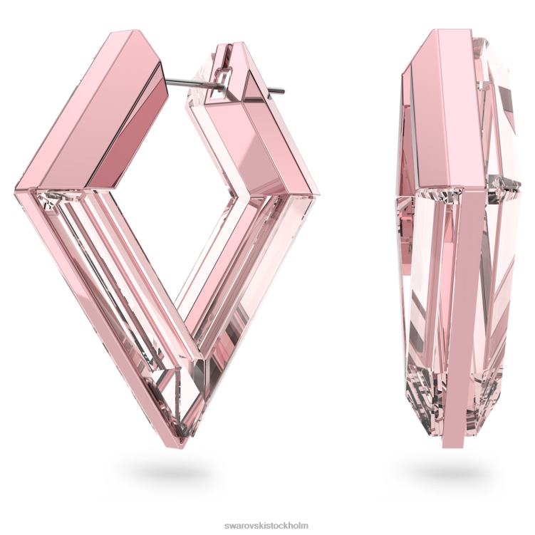 Swarovski lucent hoop örhängen P28L939 Smycken statement, rosa