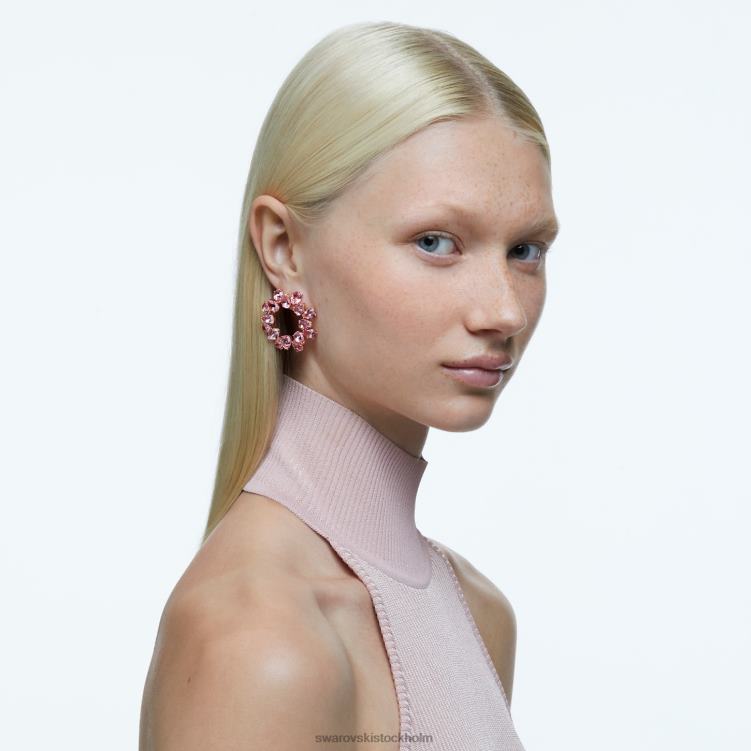 Swarovski millenia hoop örhängen P28L876 Smycken päronslipad, rosa, roséguld pläterad