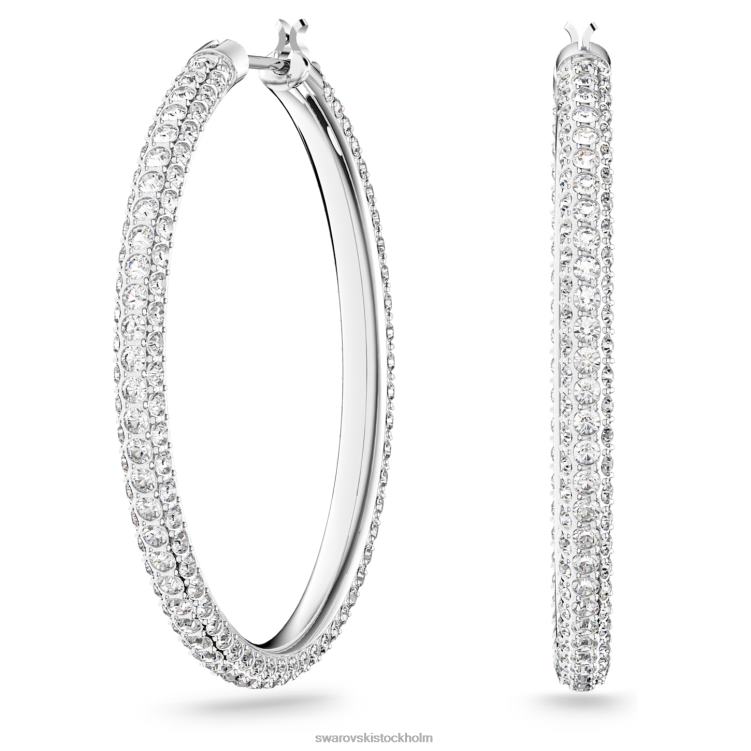 Swarovski örhängen i sten P28L871 Smycken pave, vit, rodiumpläterad