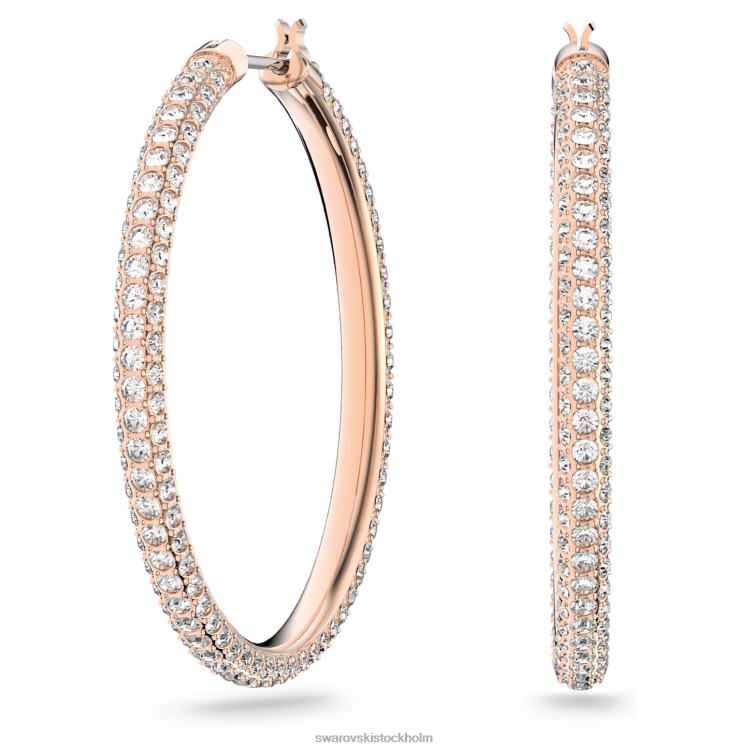 Swarovski örhängen i sten P28L877 Smycken pave, vit, roséguld pläterad