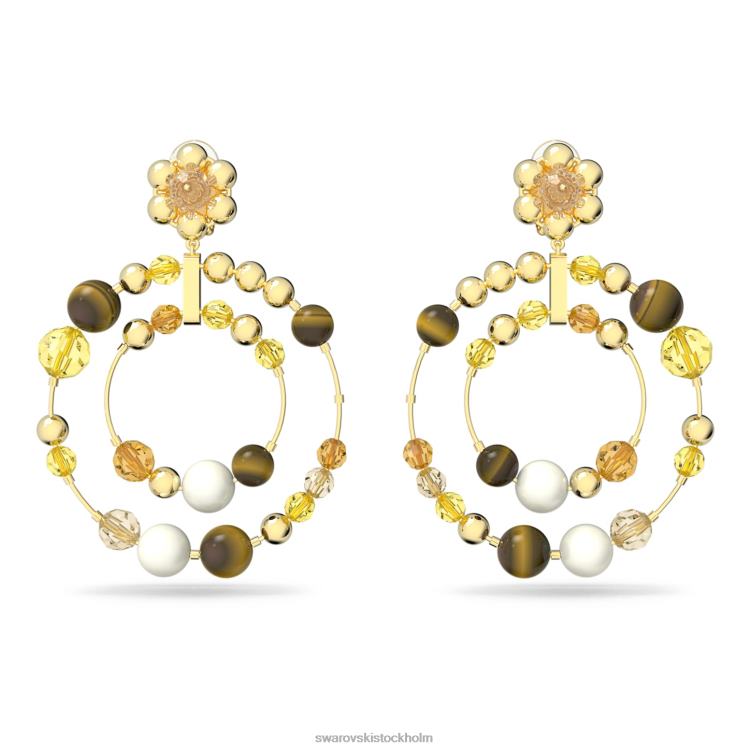 Swarovski somnia hoop örhängen P28L930 Smycken flerfärgad, guldfärgad pläterad