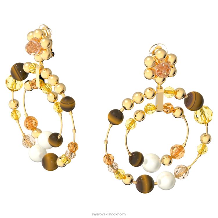 Swarovski somnia hoop örhängen P28L930 Smycken flerfärgad, guldfärgad pläterad
