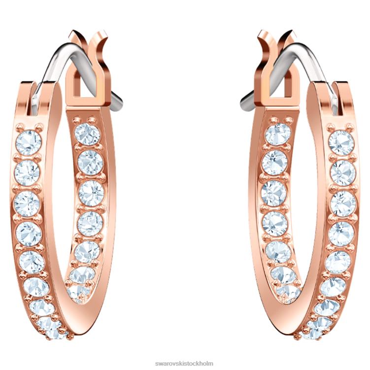 Swarovski symboliska ringörhängen P28L758 Smycken onda ögat, blå, roséguld pläterad