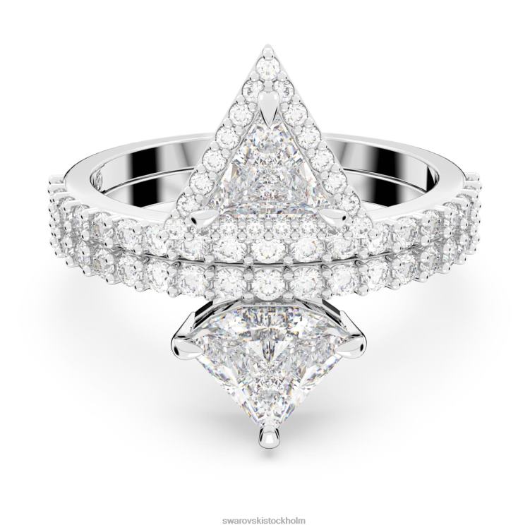 Swarovski ortyx ring P28L1017 Smycken blandade snitt, vita, rodiumpläterade