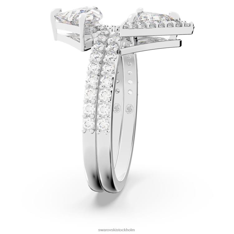 Swarovski ortyx ring P28L1017 Smycken blandade snitt, vita, rodiumpläterade