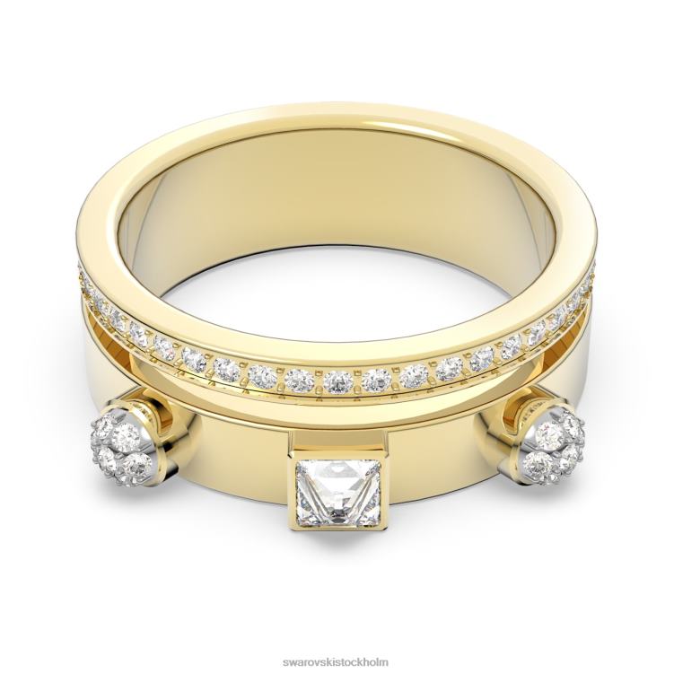 Swarovski spännande ring P28L1019 Smycken blandade snitt, vit, guldfärgad