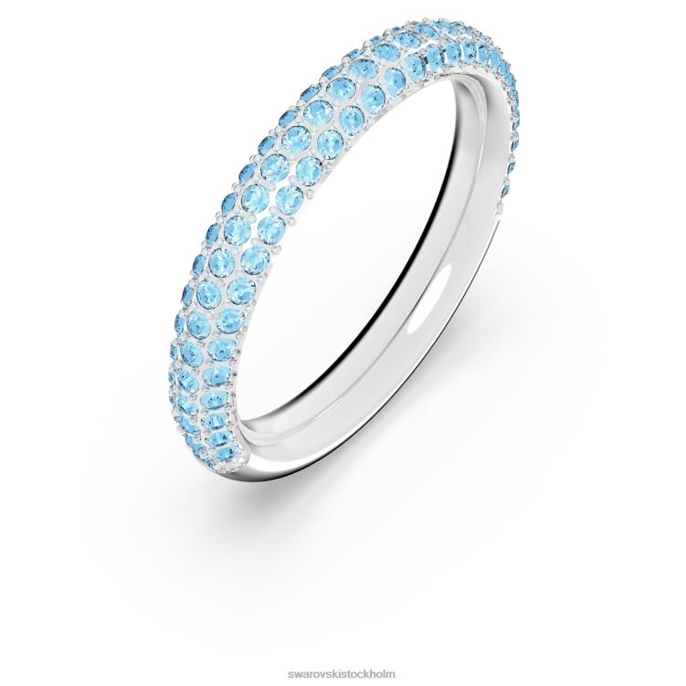 Swarovski stenring P28L1018 Smycken blå, rodiumpläterad