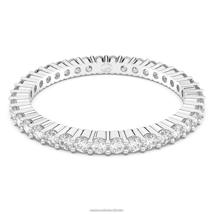 Swarovski vittore ring P28L1001 Smycken rund skuren, vit, rodiumpläterad