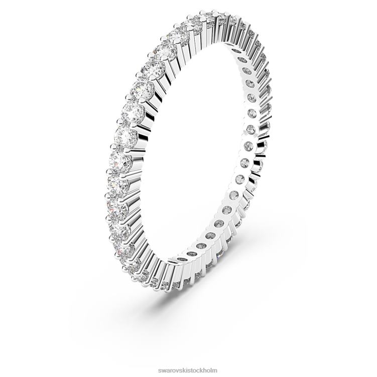 Swarovski vittore ring P28L1001 Smycken rund skuren, vit, rodiumpläterad