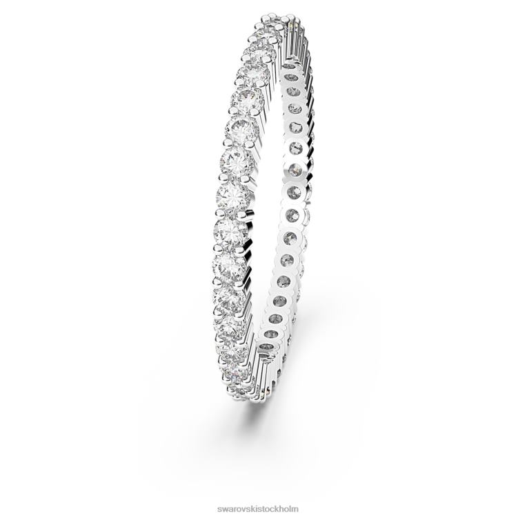 Swarovski vittore ring P28L1001 Smycken rund skuren, vit, rodiumpläterad