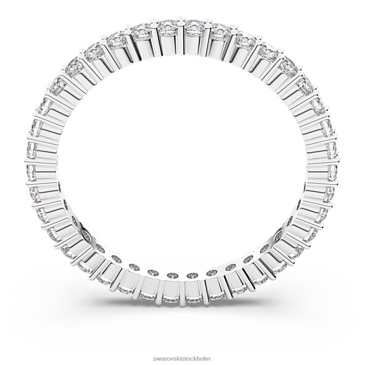 Swarovski vittore ring P28L1001 Smycken rund skuren, vit, rodiumpläterad