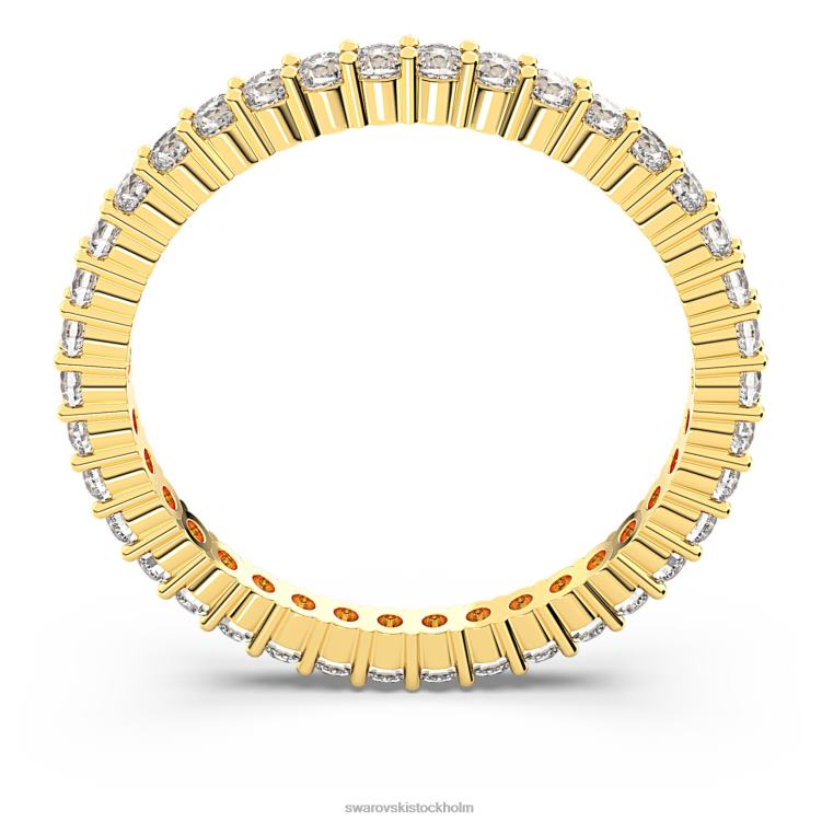 Swarovski vittore ring P28L1002 Smycken rund skuren, vit, guldfärgad
