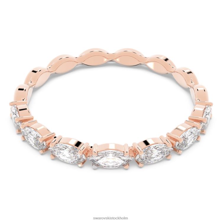 Swarovski vittore ring P28L1008 Smycken Marquiseslipad, vit, pläterad i roséguld