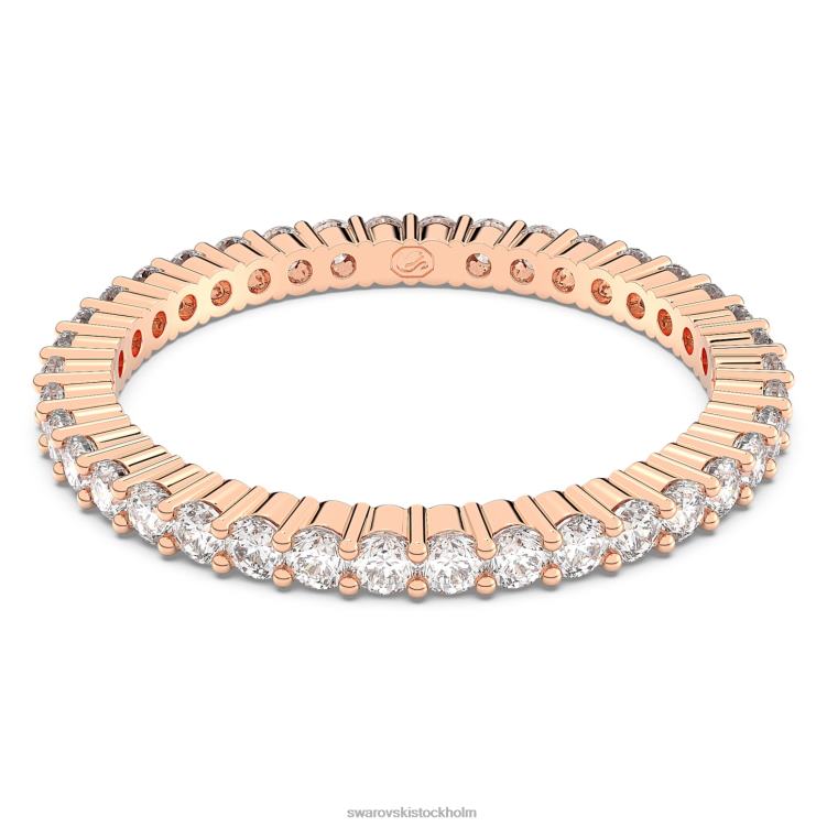 Swarovski vittore ring P28L1013 Smycken rund skuren, vit, roséguld pläterad