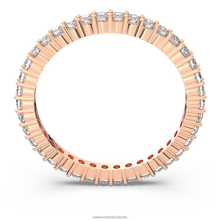 Swarovski vittore ring P28L1013 Smycken rund skuren, vit, roséguld pläterad