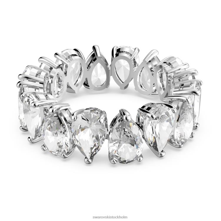 Swarovski vittore ring P28L997 Smycken droppskuren, vit, rodiumpläterad