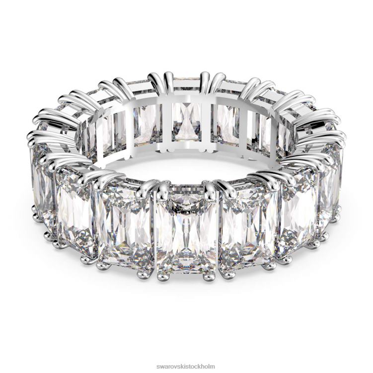 Swarovski vittore ring P28L998 Smycken rektangulärt snitt, vit, rodiumpläterad