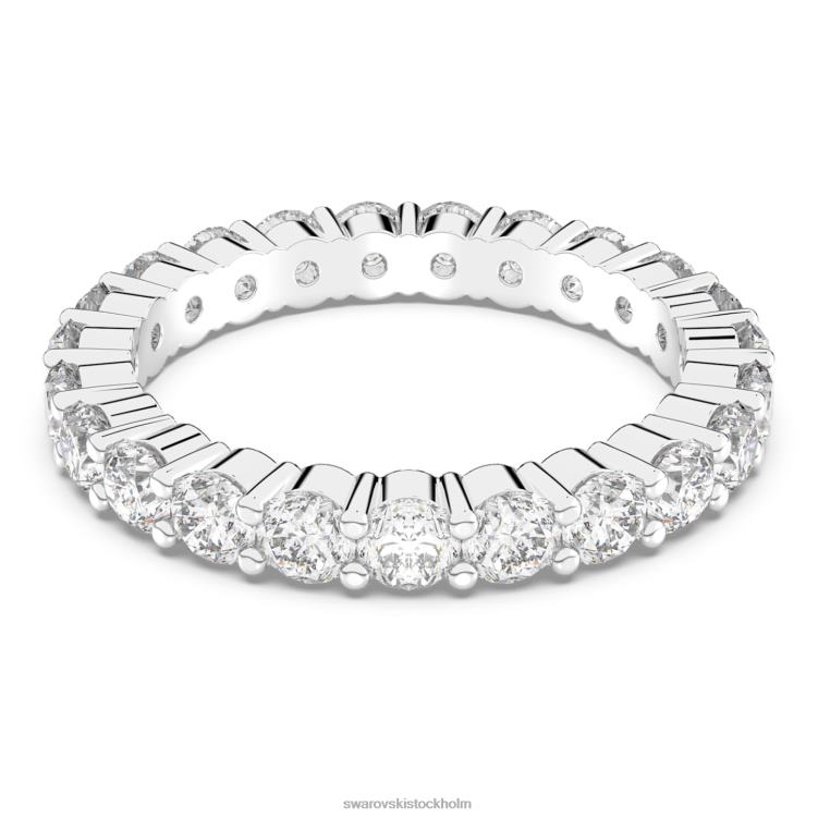 Swarovski vittore xl ring P28L999 Smycken rund skuren, vit, rodiumpläterad