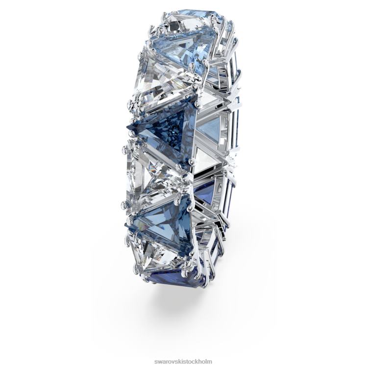 Swarovski Ortyx cocktailring P28L1045 Smycken triangelskuren, blå, rodiumpläterad